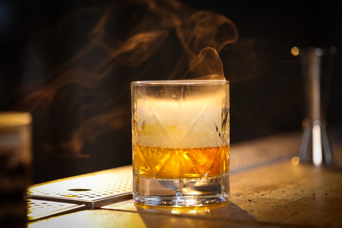 cocktail avec fumée